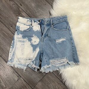 Organic Blue Denim Shorts